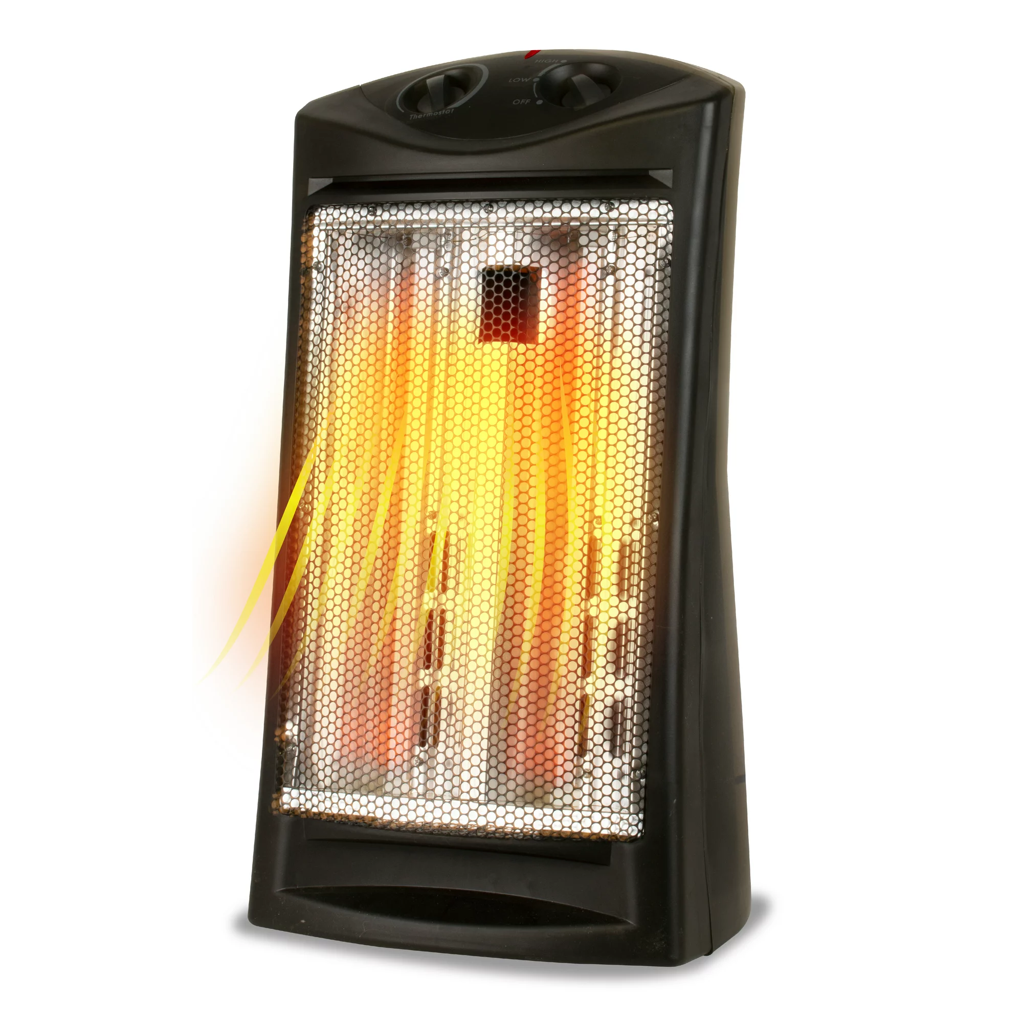 Black + Decker 1500W Infrared Radiant Quartz Tower Heater. Black