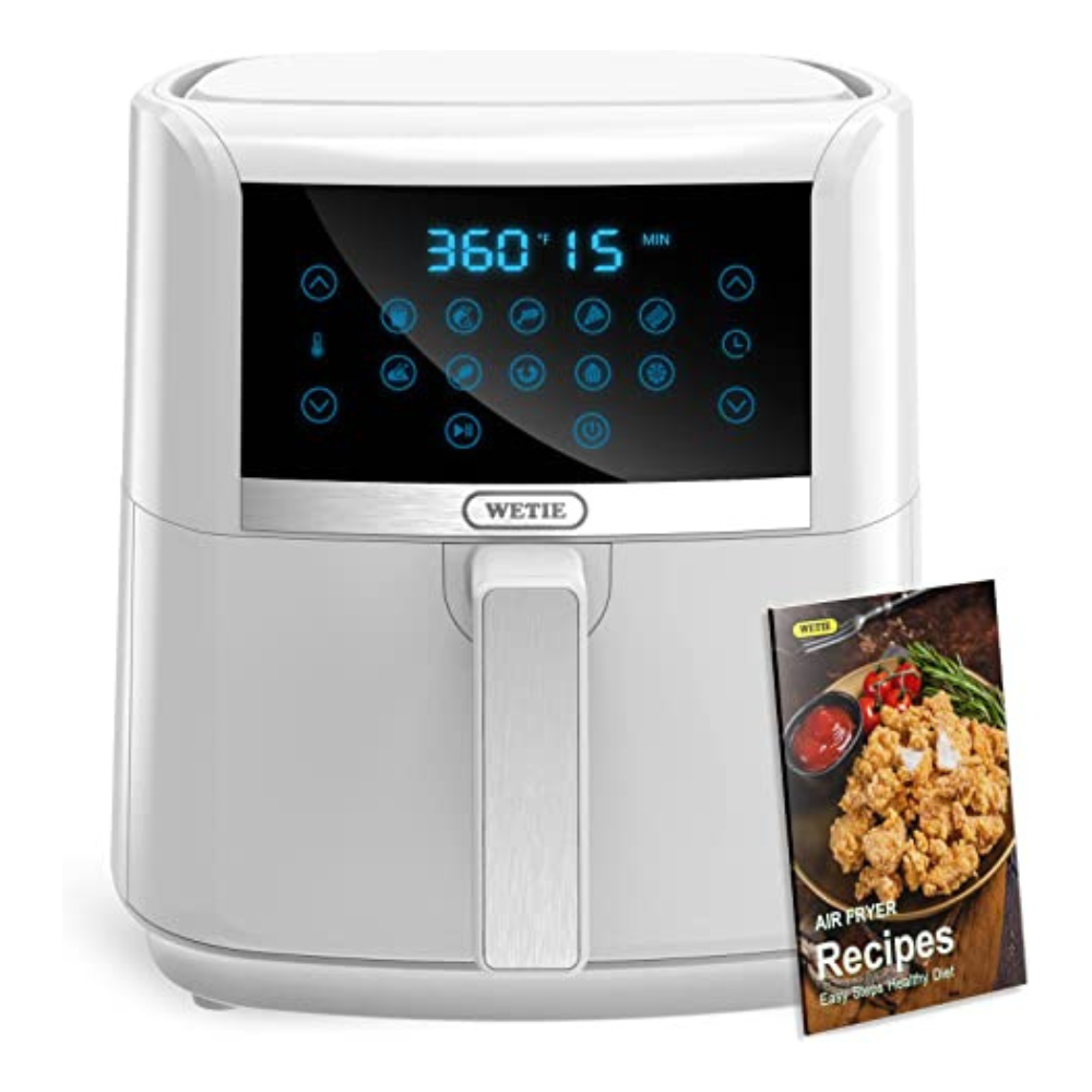 Wetie AF72 10-In-1 7.5 Quart Air Fryer Oven with Basket & Touch Panel. Recipe Included