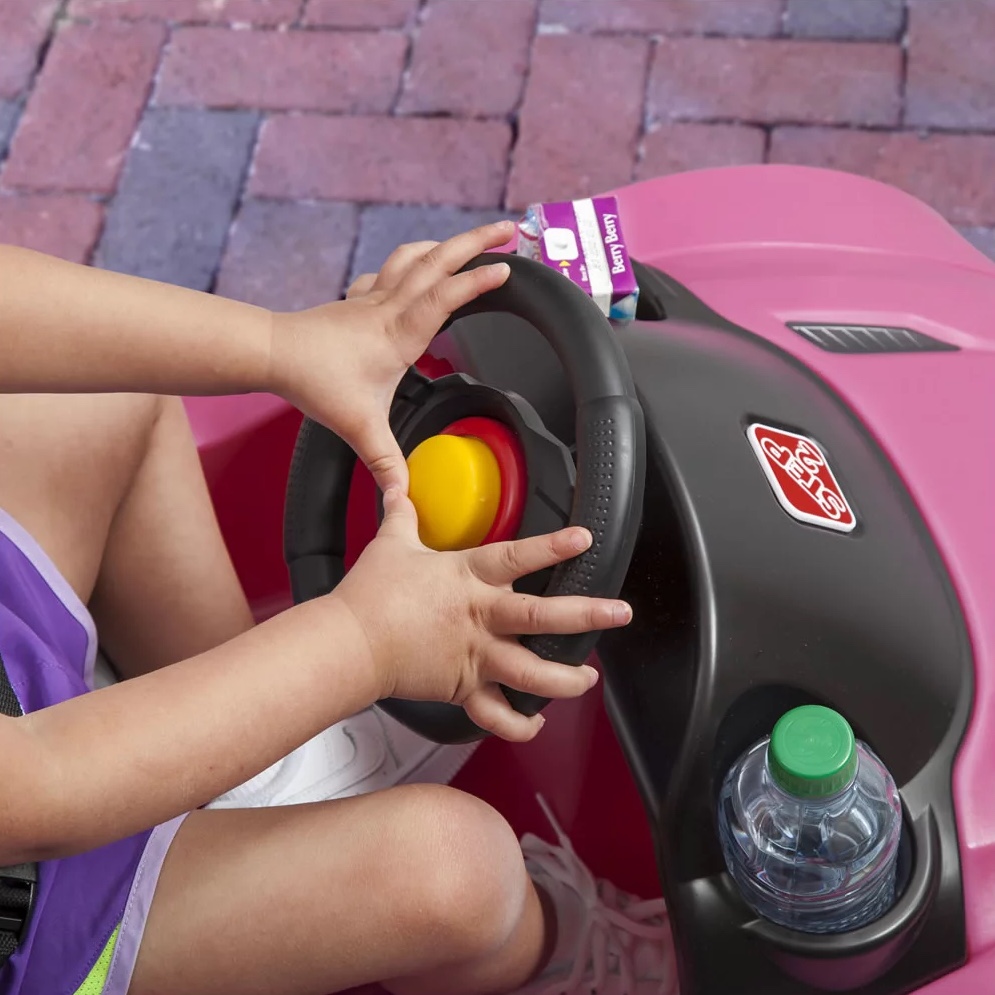 Step2 Whisper Ride Cruiser with Large. Under Seat Storage and Multiple Cup Holders. Pink