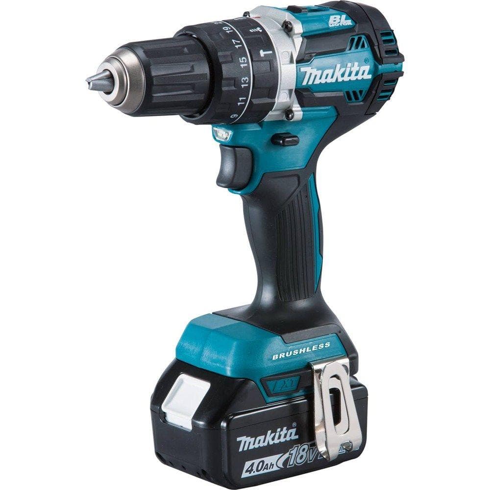 Makita 18V LXT Lithium-Ion Brushless Cordless Hammer Drill And Impact Driver Combo Kit (2-Tool) w/ (2) 4Ah Batteries. Bag