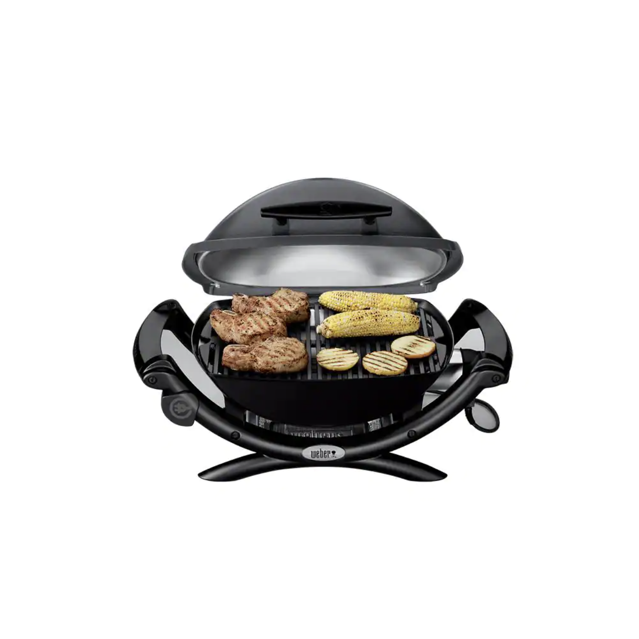 Weber Q 1400 1-Burner Portable Electric Grill in Gray