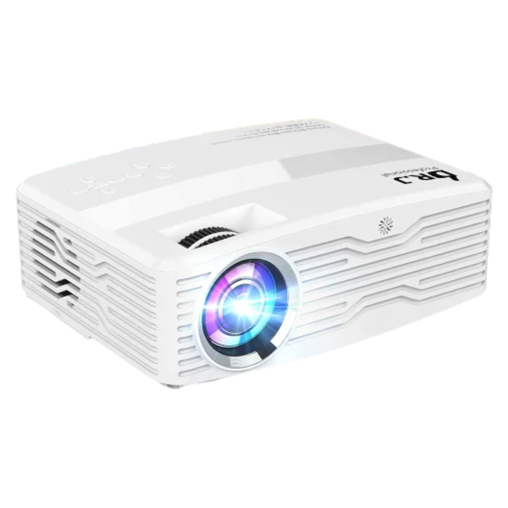 DR.J Professional AK40 5G WiFi 300″ Display Projector Full HD. 4K Native 1080P 9500 Lumens Projector. 120″ Projector Screen Included