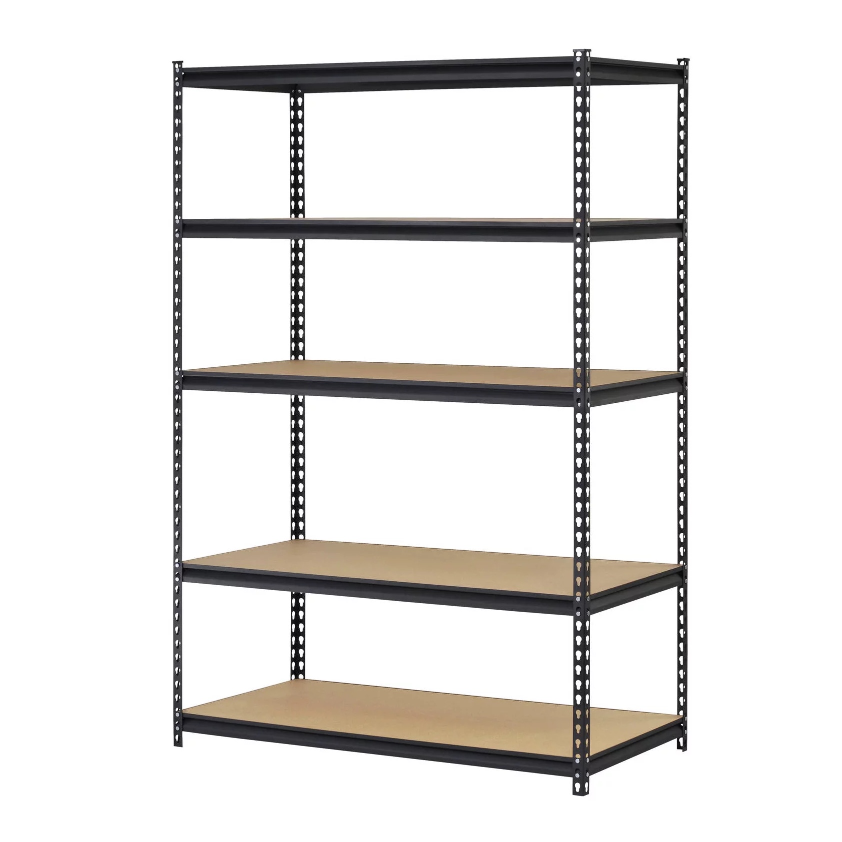 Muscle Rack 72 in. H x 48 in. W x 18 in. D 5-Shelf Steel Shelf Unit in Black