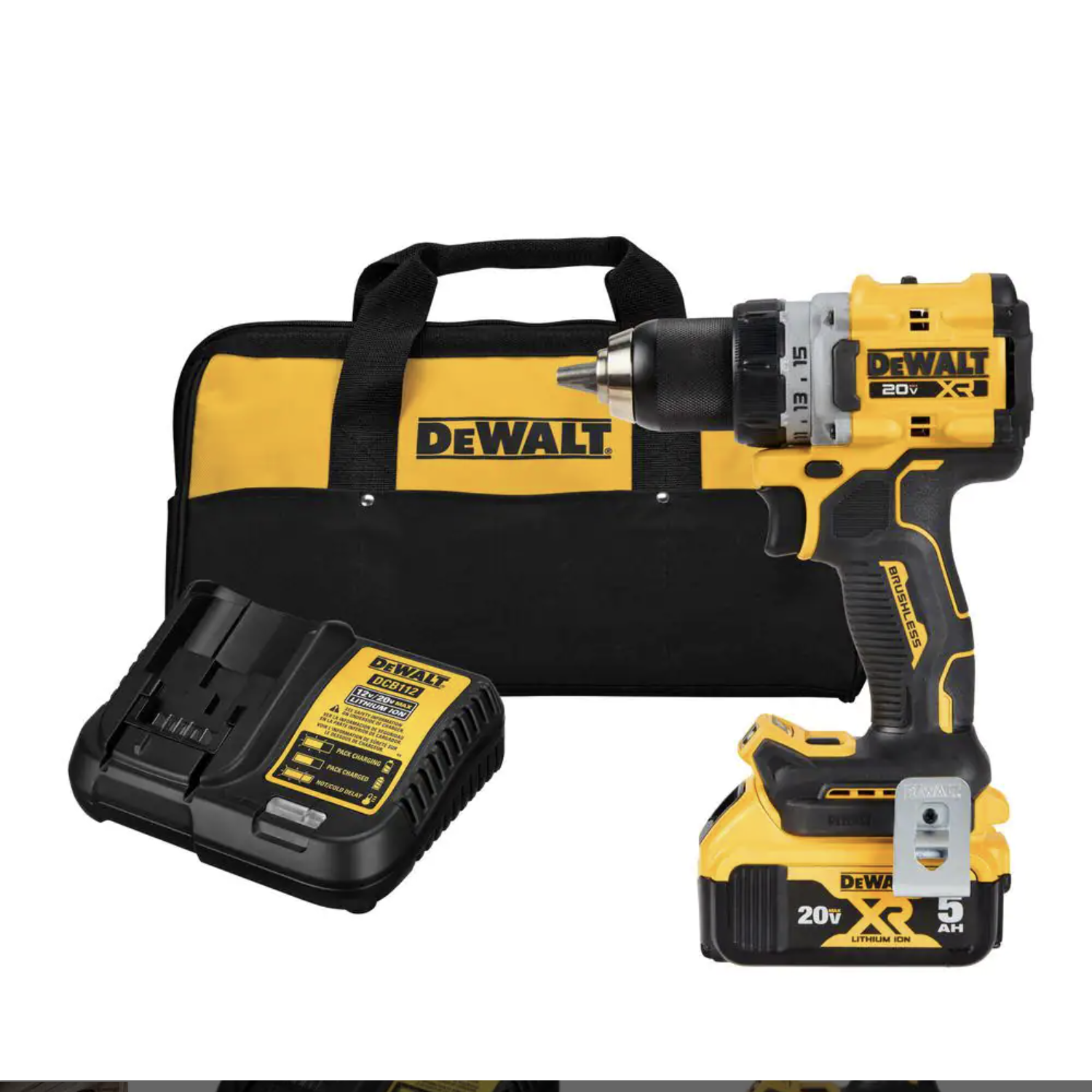 Dewalt 20-Volt Max XR Lithium-Ion Cordless Compact 1/2 in. Drill/Driver Kit