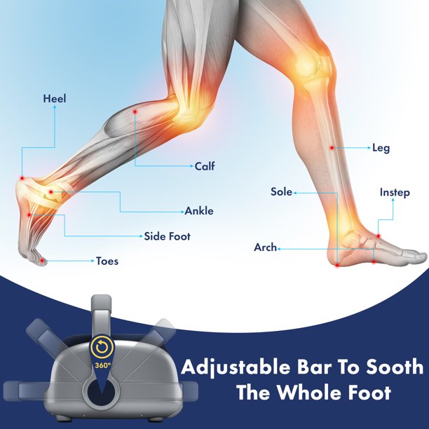 Miko Foot Massager Shiatsu Machine With Pressure Settings. Deep Kneading. Vibration. Heat And Wireless Remote