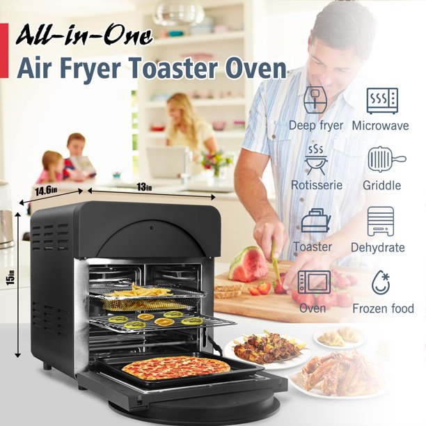 Cusimax Air Fryer Toaster Oven. 15.5 Quart Air Fryer Combo. 16-in-1 Air Fryer Toaster Oven