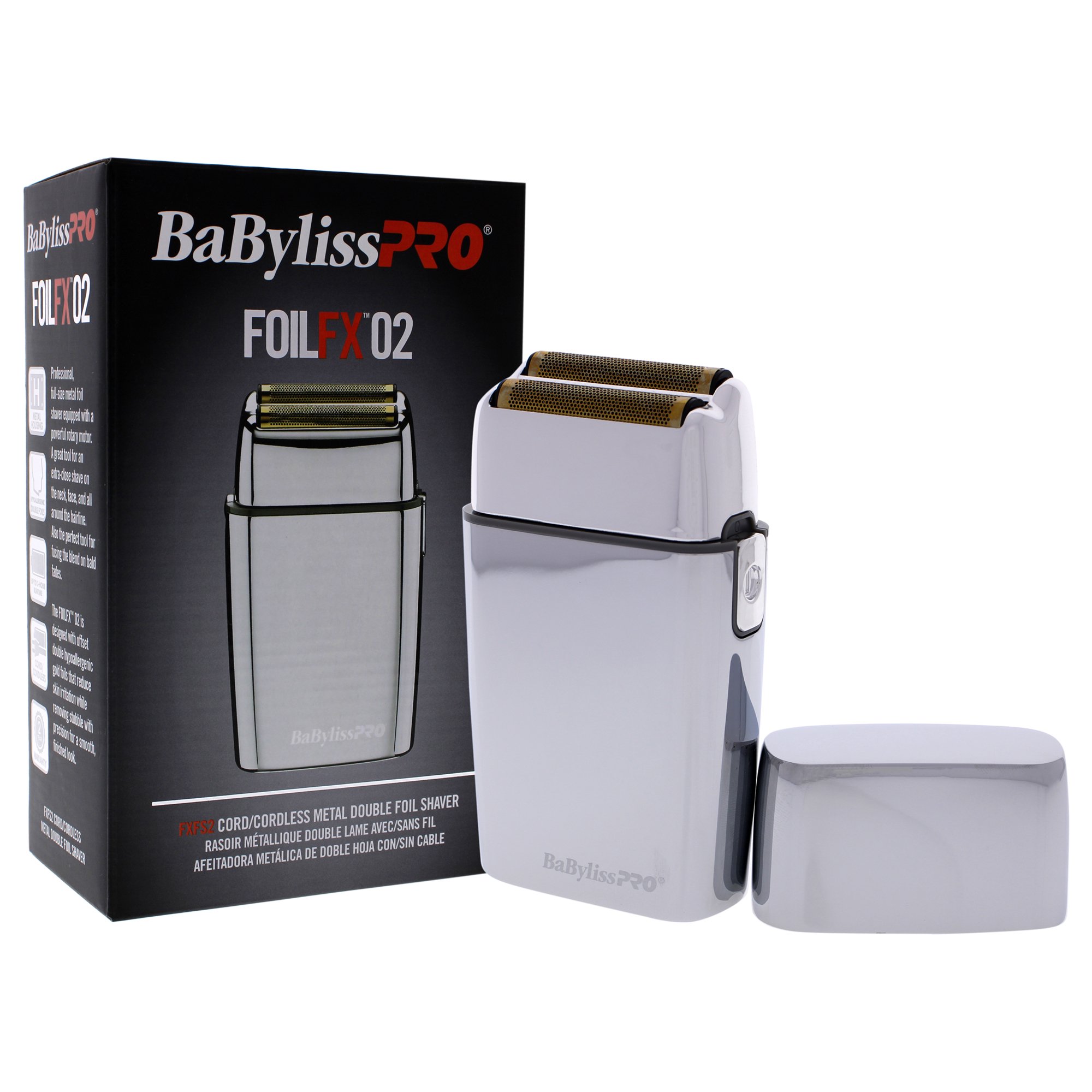BaBylissPRO FOILFX02 Cordless Metal Double Foil Shaver