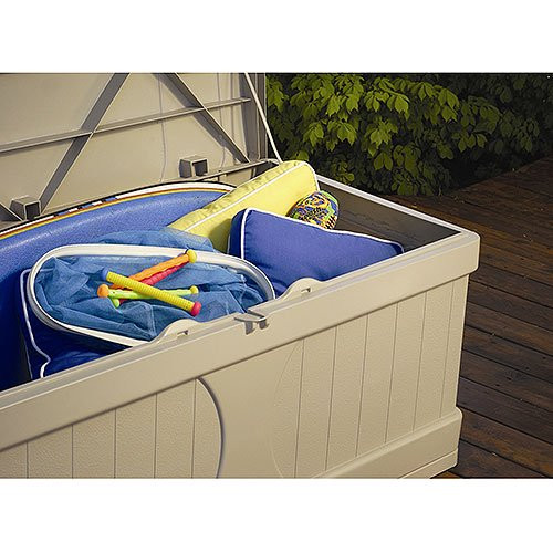 Suncast 99 Gallon Deck Box. Light Taupe. DB9000