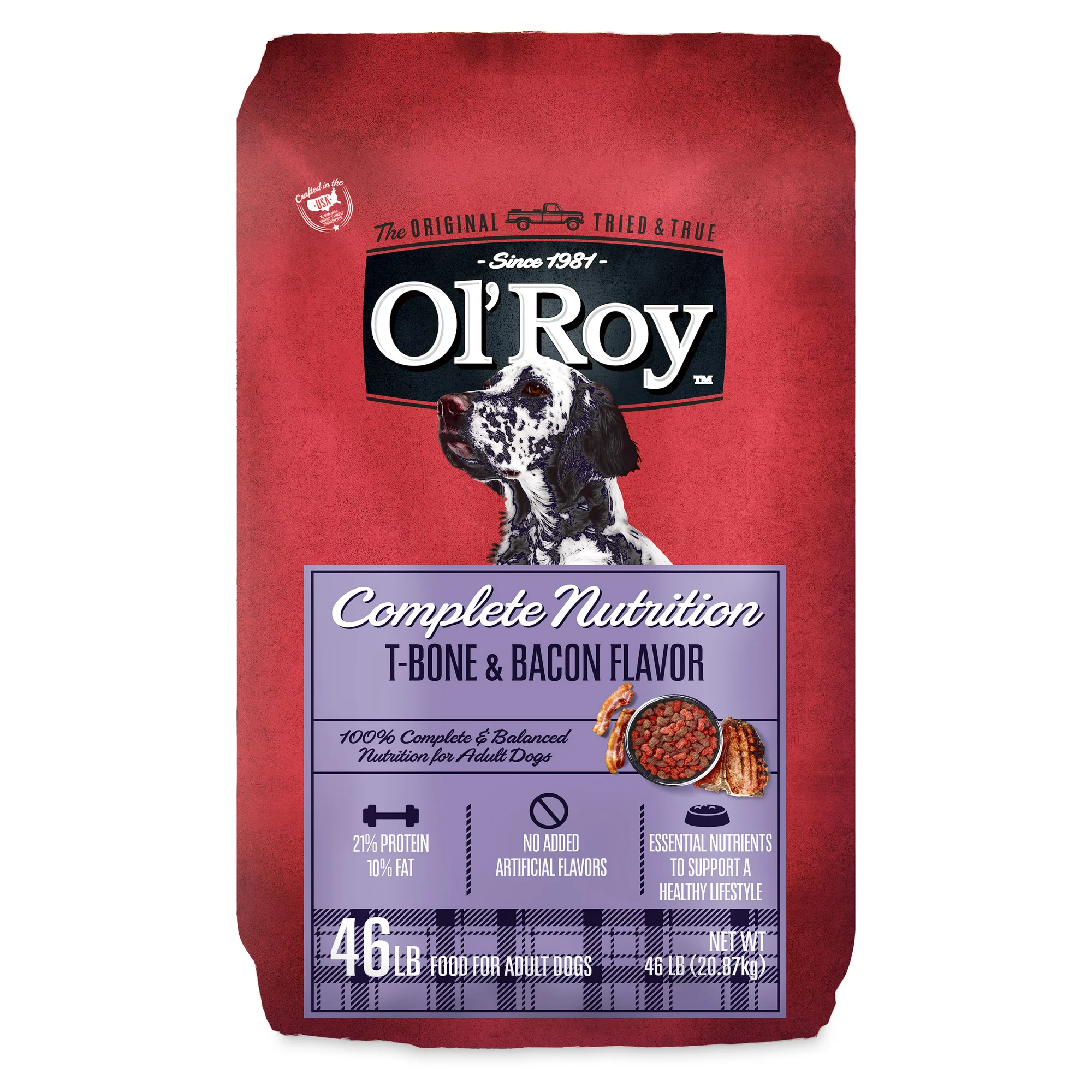 Ol- Roy Complete Nutrition T-Bone & Bacon Flavor Dry Dog Food