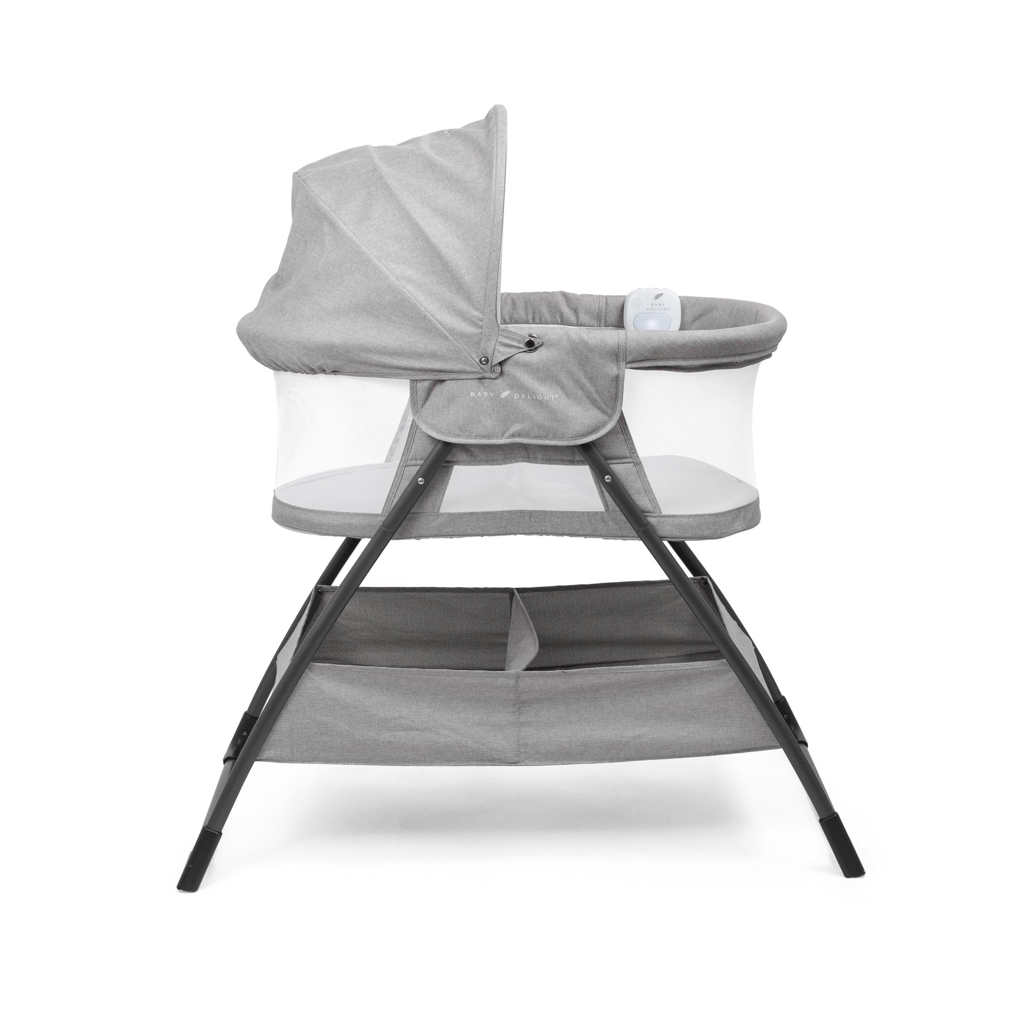 Baby Delight Beside Me Doze Deluxe Bedside Bassinet. Pebble Gray Fashion