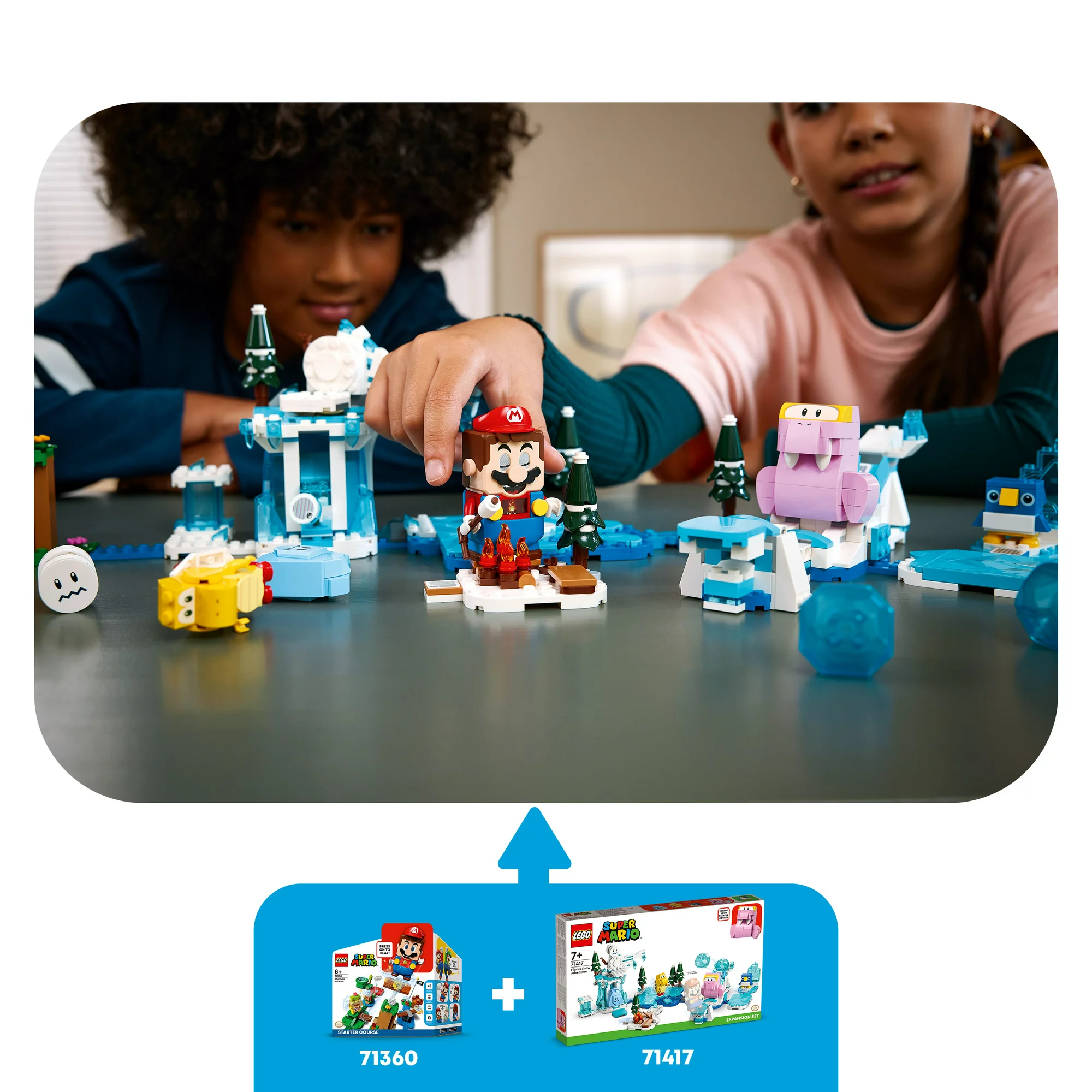Lego Super Mario Fliprus Snow Adventure Expansion Set 71417 Building Toy Set (567 Pieces)