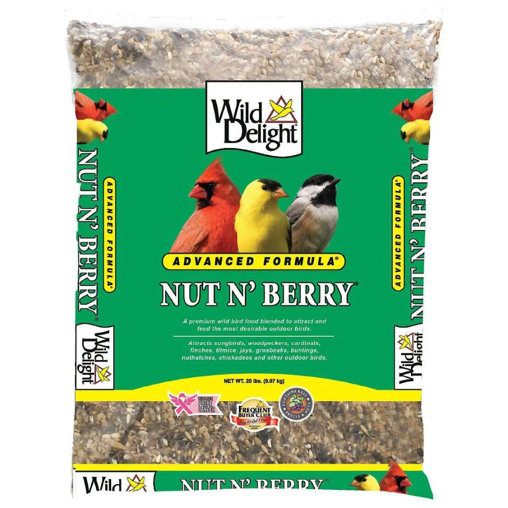 Wild Delight Nut N- Berry Wild Bird Food. 20 lb. bag