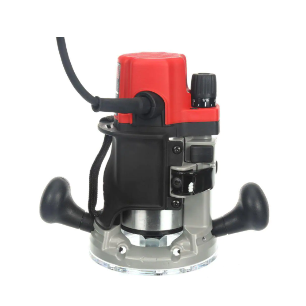 Milwaukee 2-1/4 Max-Horsepower EVS Multi-Base Router Kit with Plunge Base and BodyGrip Fixed Base