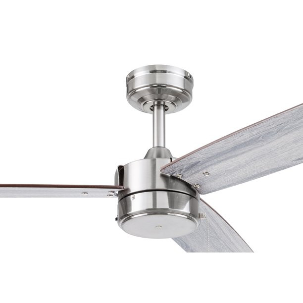 Better Homes & Gardens 52 Satin Nickel Indoor/Outdoor 3 Blade Ceiling Fan
