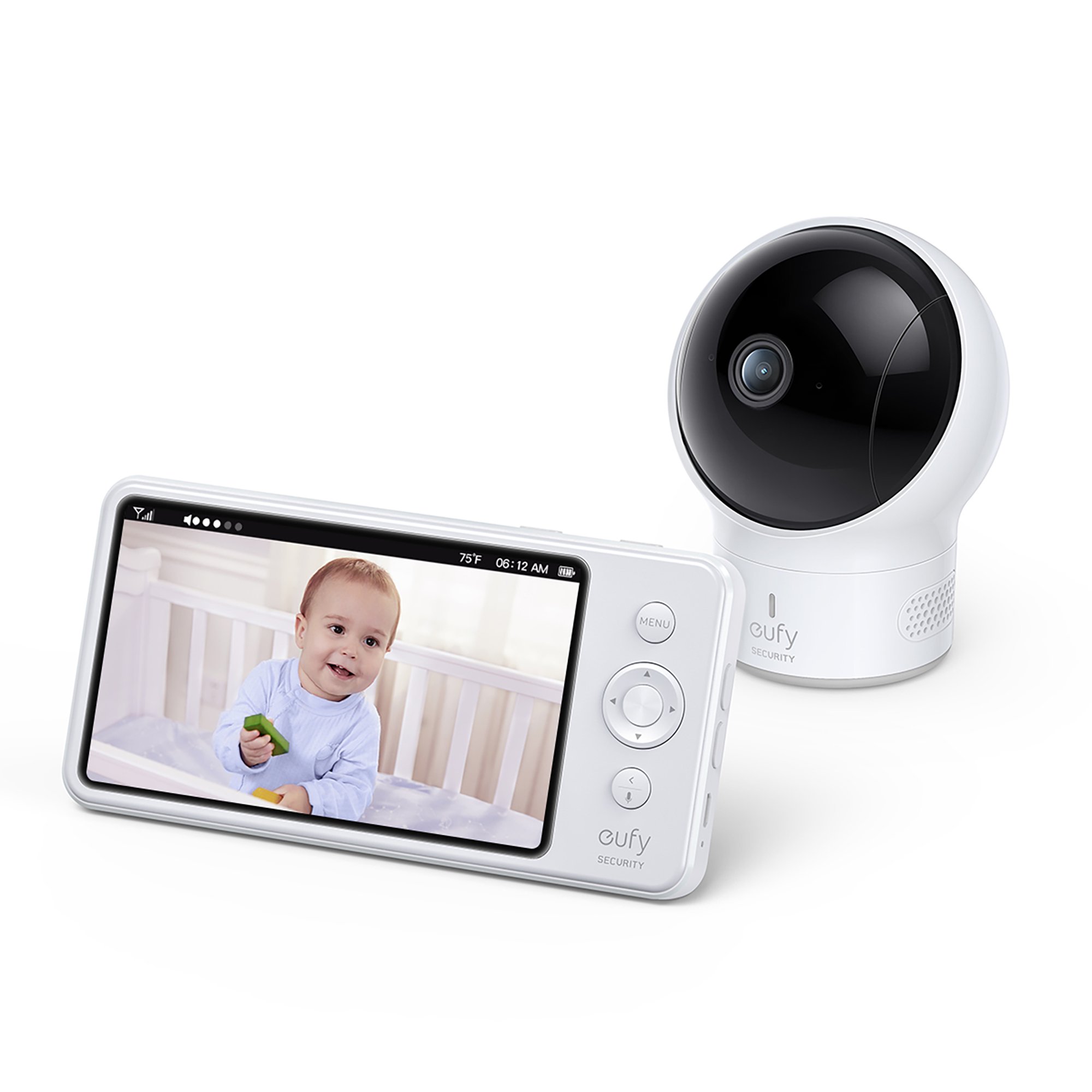 Eufy Security by Anker- Spaceview Pro 720p Baby Monitor. 5″ Monitor-Night Vision. 330 /110  Pan & Tilt