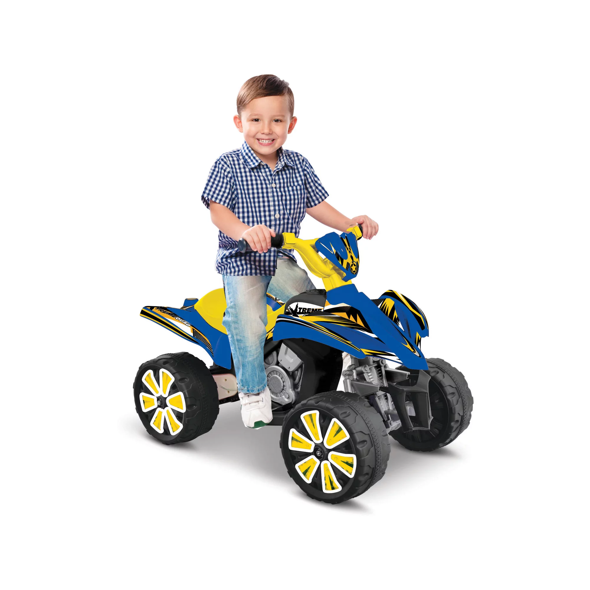 Kid Motorz 6V Xtreme Quad in Blue & Yellow
