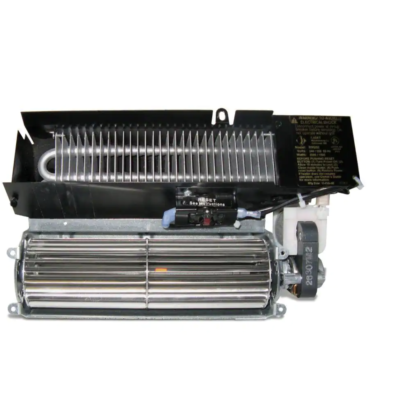 Cadet 240-volt 2.000-watt Register In-wall Fan-forced Replacement Electric Heater Assembly