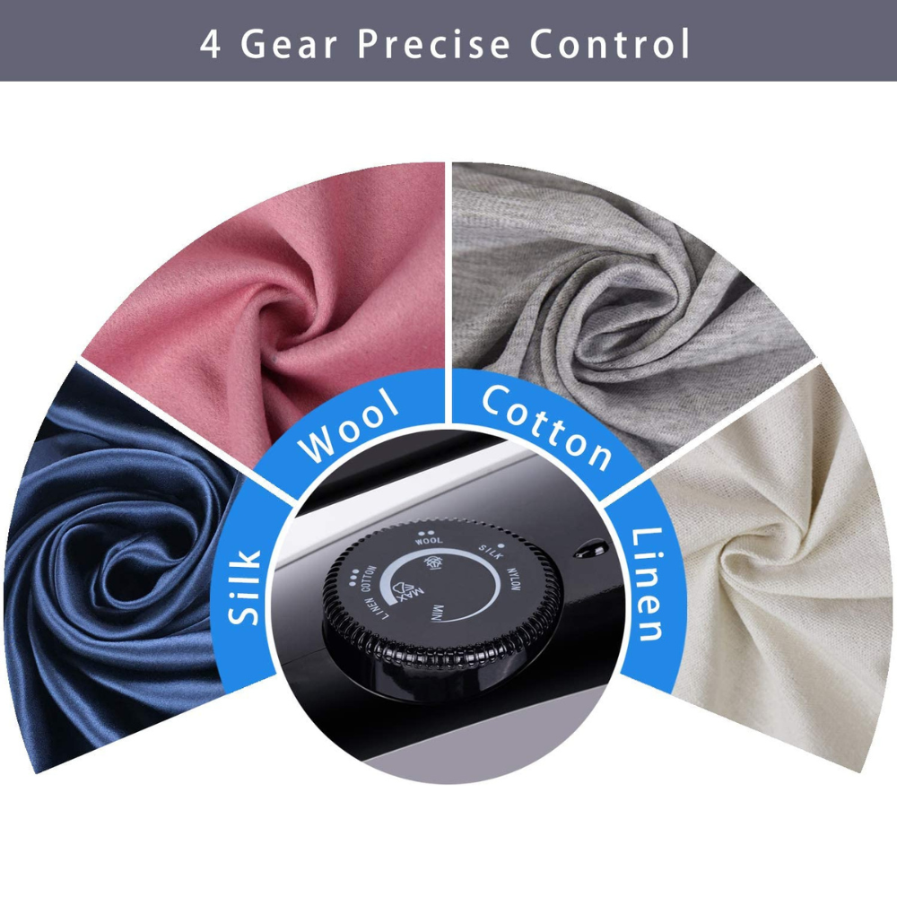 Moosoo Steam Iron 1800W Dry Iron Lightweight Anti-drip Iron with Auto-Off