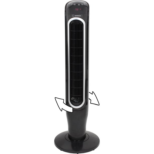 Genesis 40 Inch 360 Degree Oscillating Tower Fan With Remote
