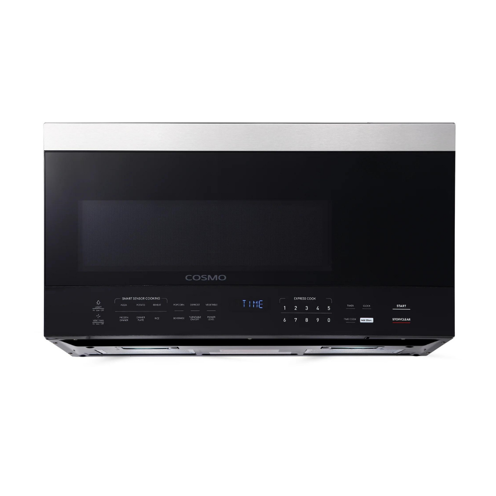 Cosmo 29.9” 1.6 Cubic Feet cu. ft. Over-The-Range Microwave With Sensor Cooking. COSM-3016ORM1SS
