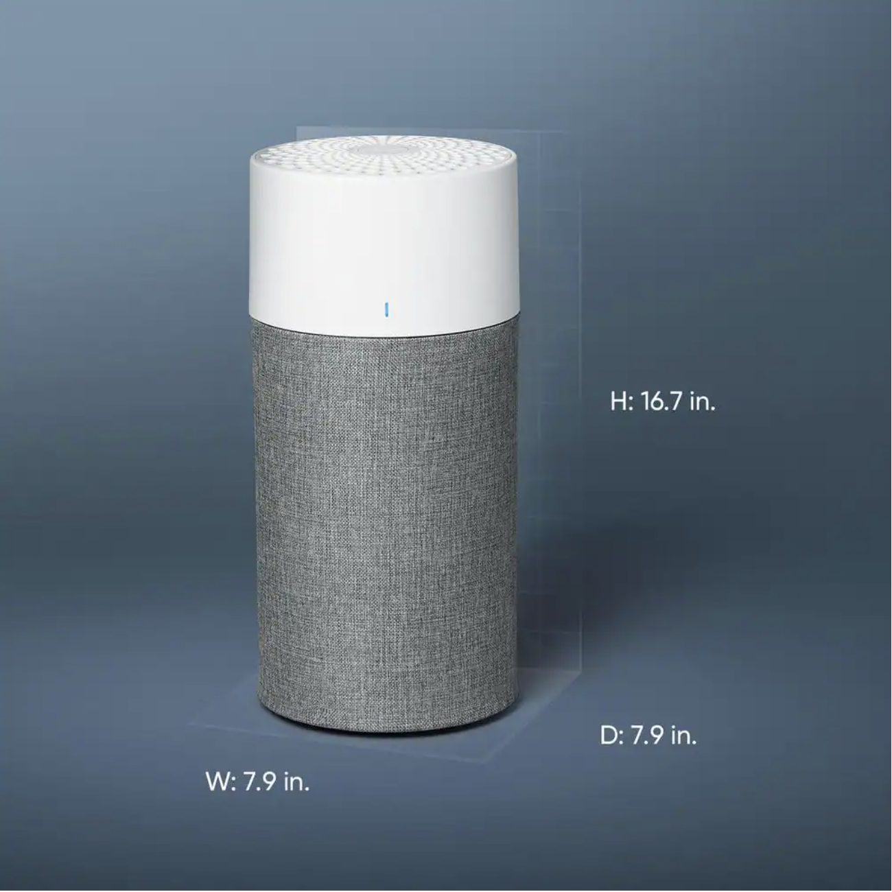 Blueair BluePure 190 Sq. Ft. Auto HEPASilent Air Purifier in Gray