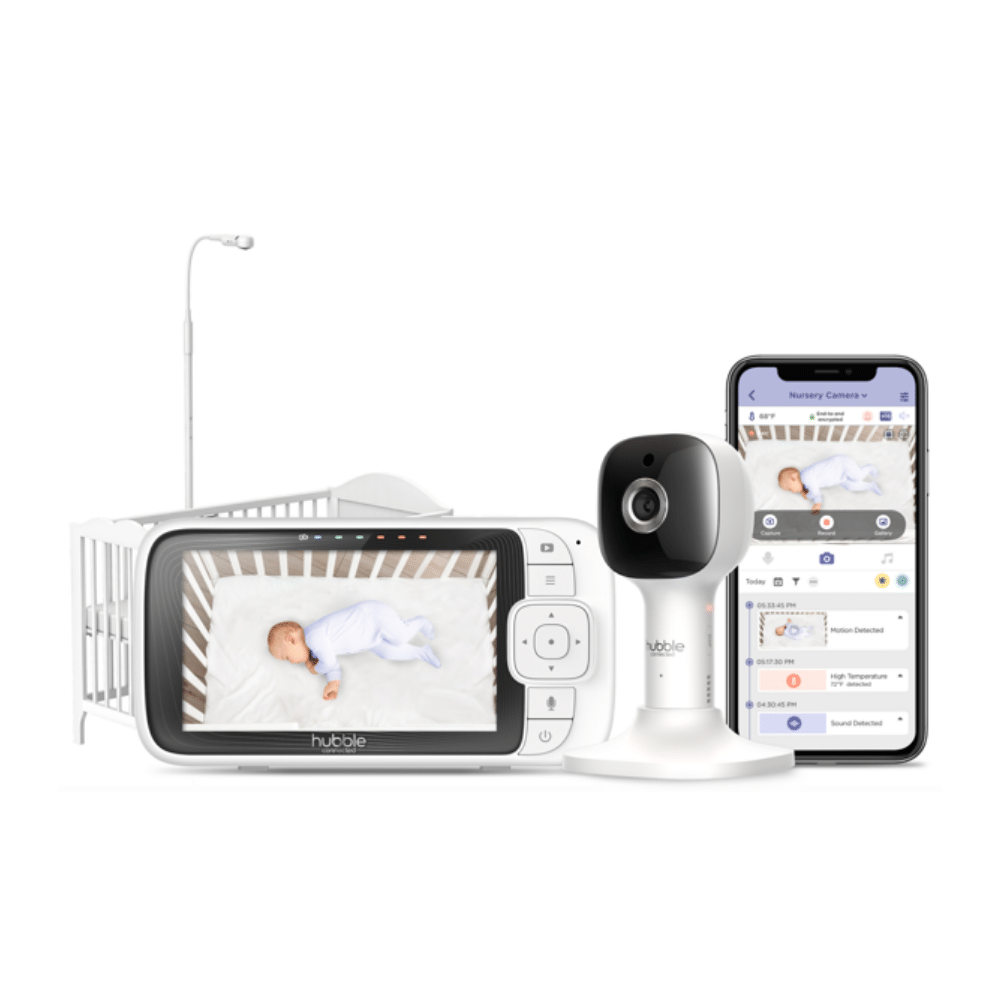 Hubble Nursery Pal Skyview Baby Monitor. 5″ HD Baby Monitor with Crib Mount Camera
