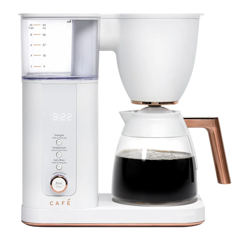 Caf  10-Cup Specialty Drip Coffee Maker with Glass Carafe. C7CDABS4RW3. Matte White