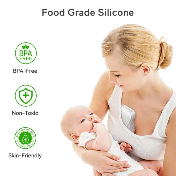 Momcozy Double Wearable Breast Pumps. Portable Electric Breast Pump 24mm Grey