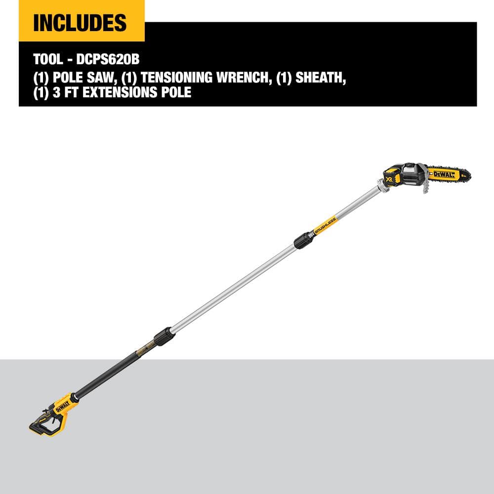 Dewalt 20V MAX 8in. Cordless Battery Powered Pole Saw. Tool Only (34 Link)