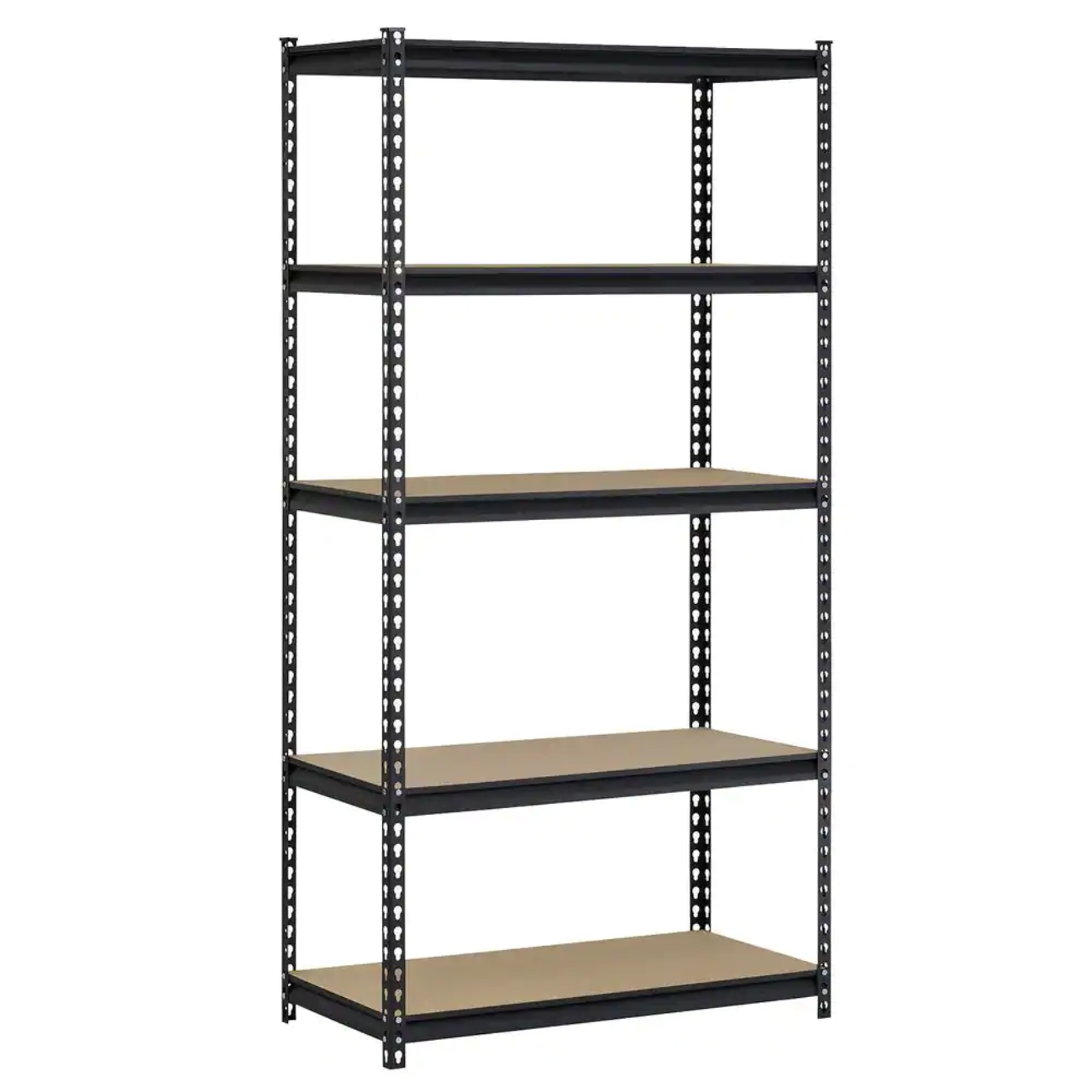 Edsal 5-Shelf Steel Shelving Unit in Black (72 in. H x 36 in. W x 18 in. D)