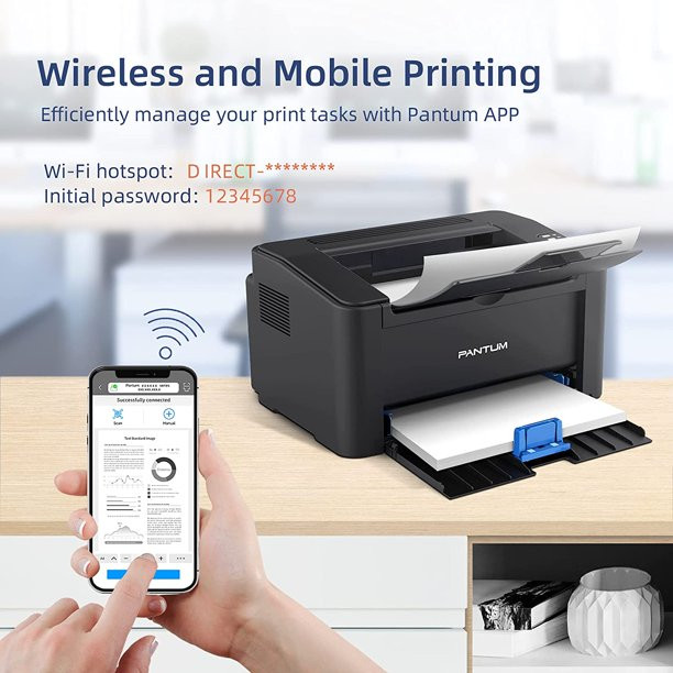 Pantum P2502W Laser Printer. Monochrome Wireless with Mobile Printing