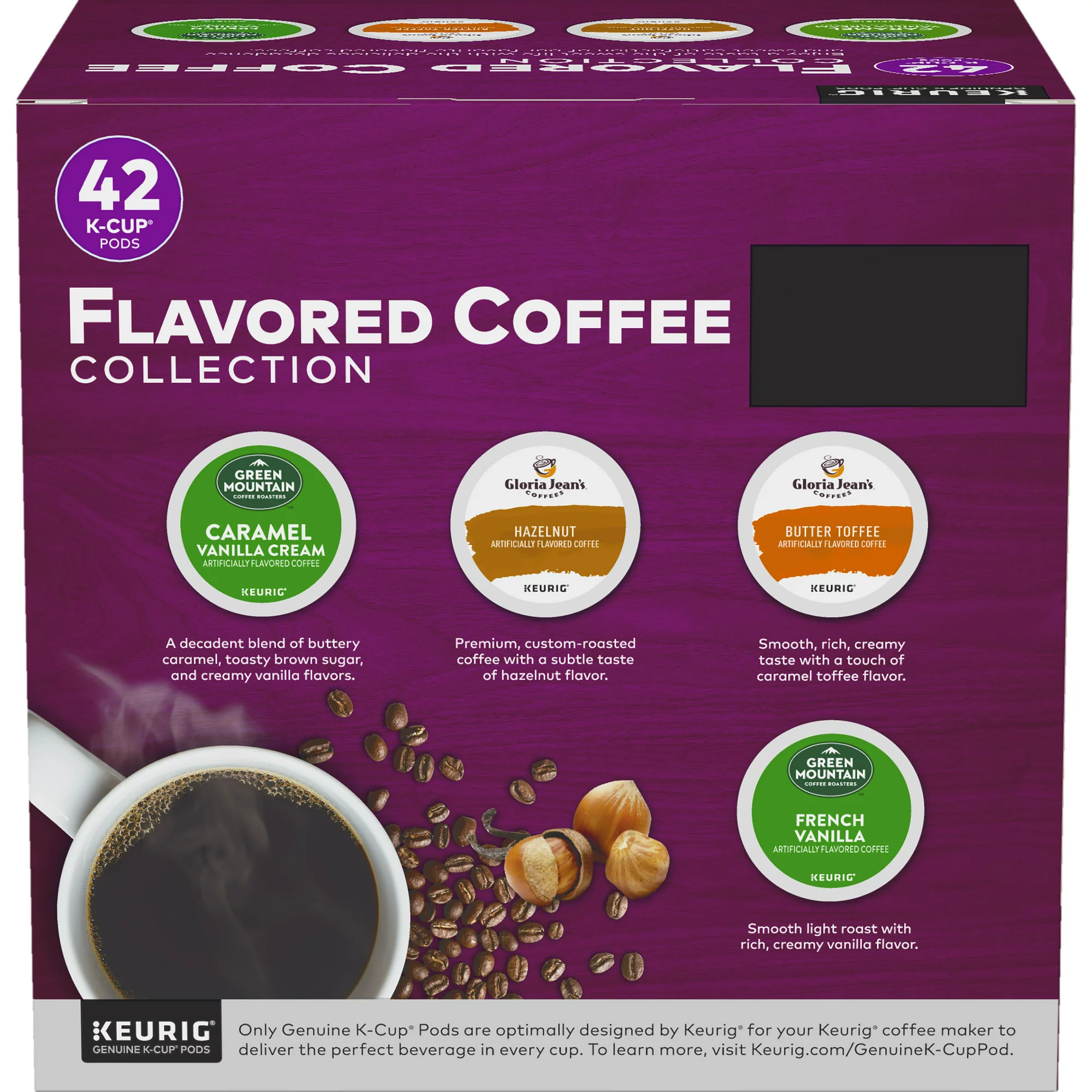 Keurig Flavored Variety Coffee Collection K-Cup Pods. Variety Pack. 42 Count