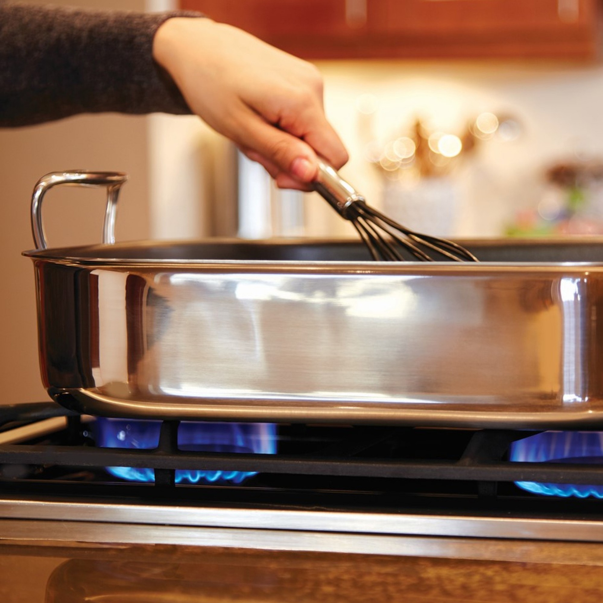 All-Clad Stainless-Steel Nonstick Roasting Pan with Rack