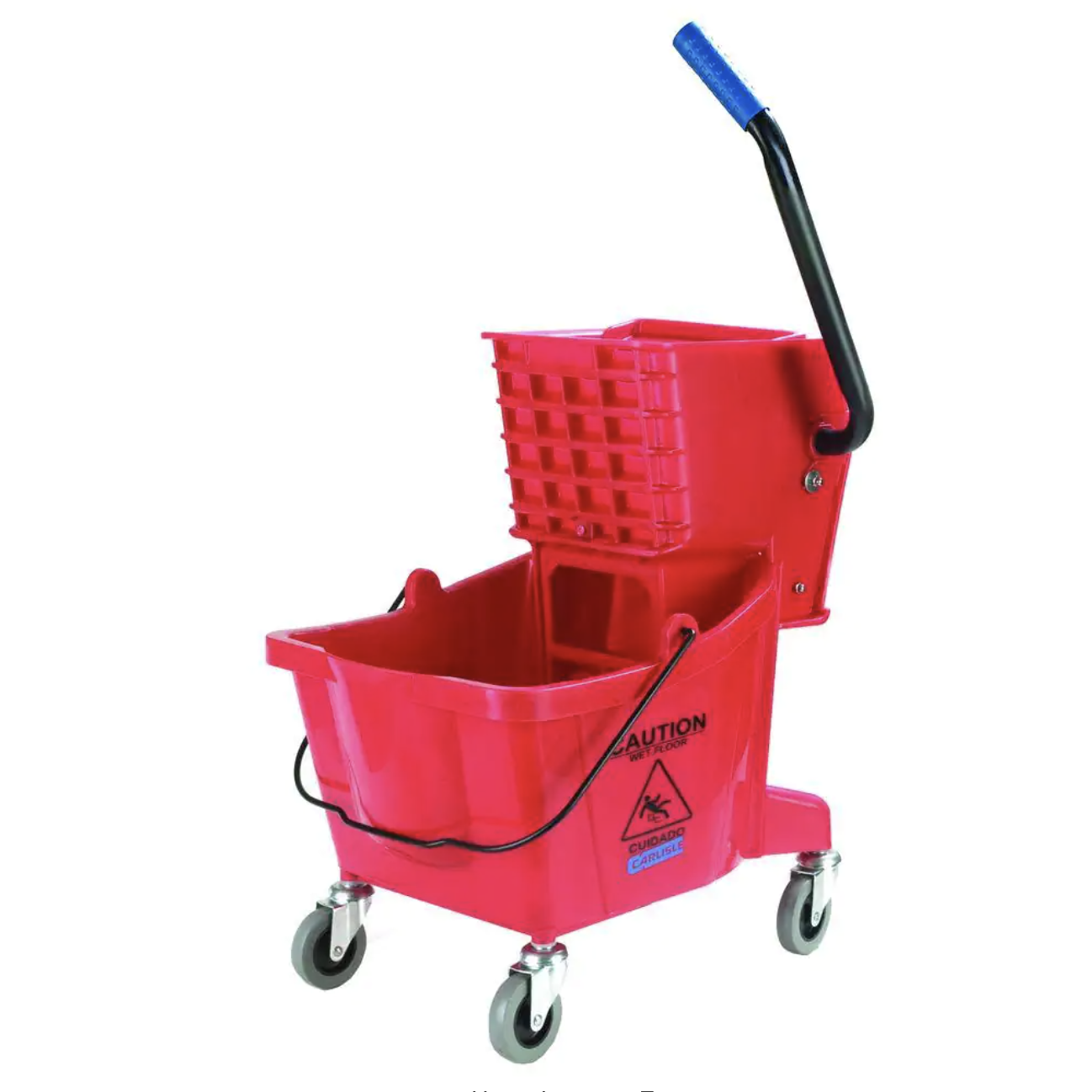 Carlisle 26 qt. Red Mop Bucket/Wringer Combo