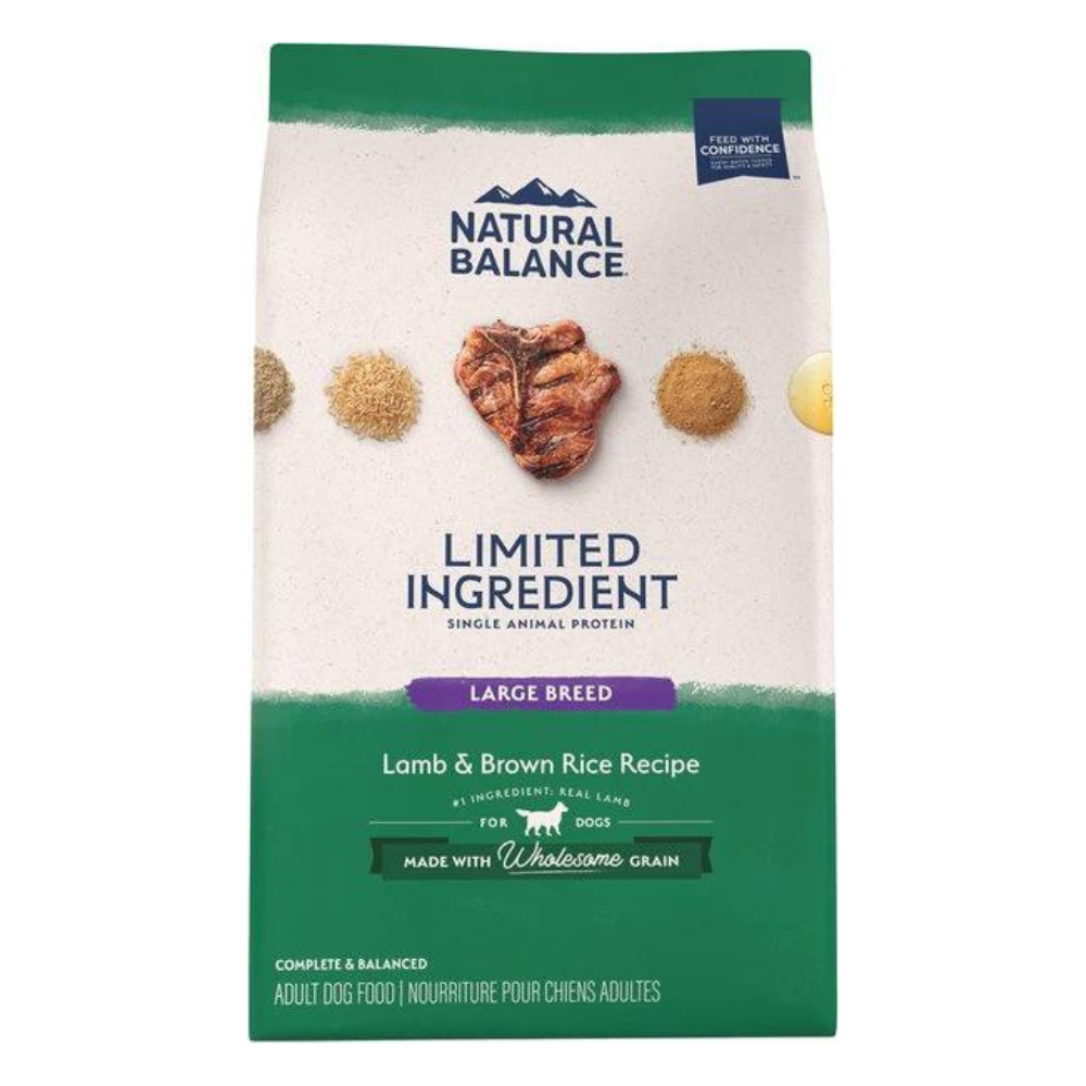 Natural Balance Limited Ingredient Lamb & Brown Rice Large Breed Bites Recipe Dry Dog Food