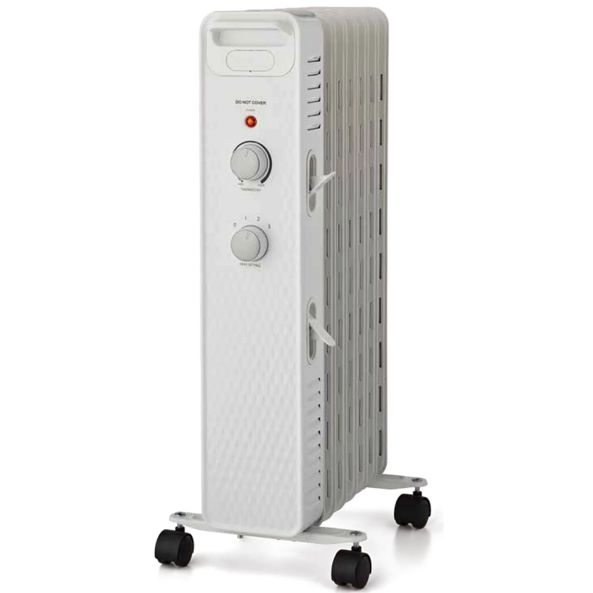 Mainstays 1500W Mechanical Oil Filled Electric Radiant Space Heater. WSH07O2AWW. White