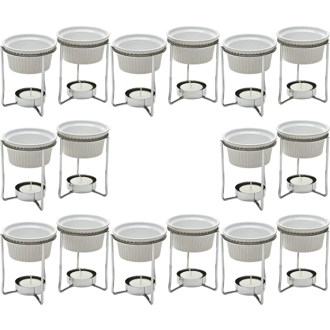 PrepWorks by Progressive 5-Ounce Ceramic Butter Warmer Home Fondue Set (8 Sets)