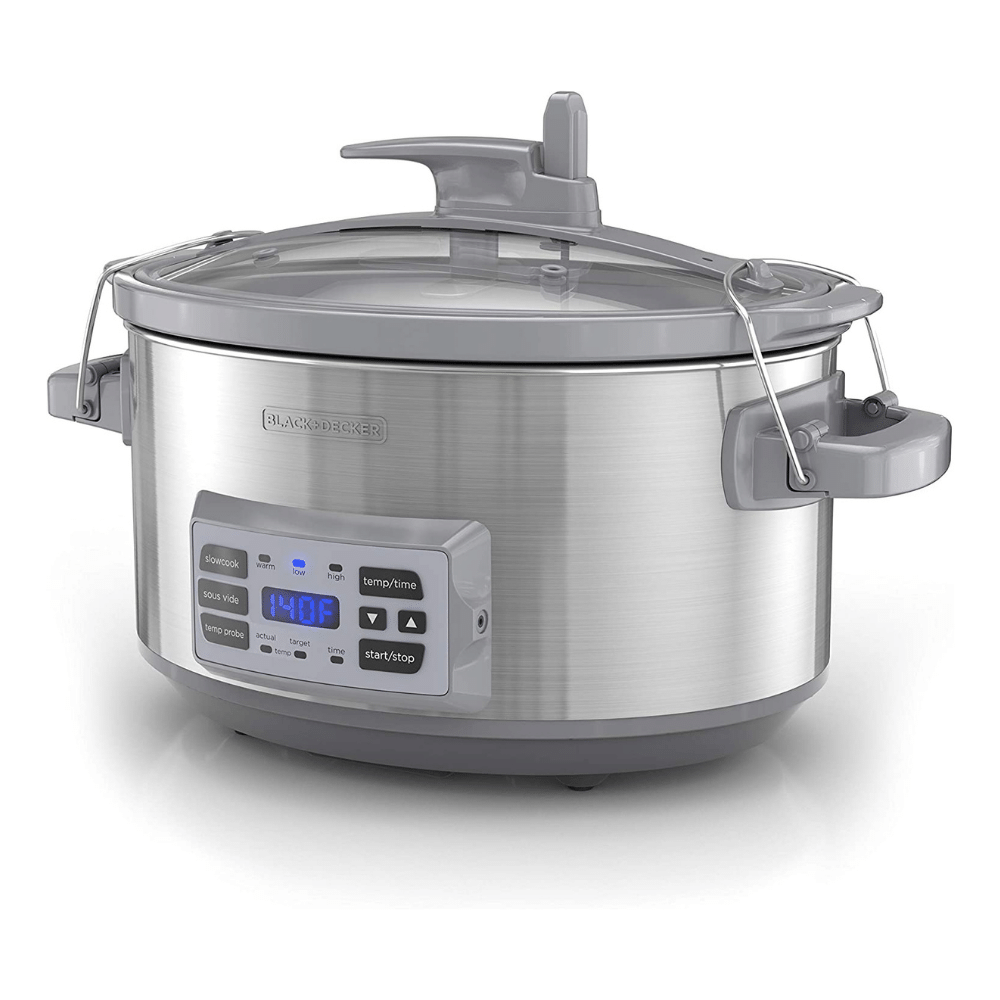 Black + Decker SCD7007SSD 7-Quart Digital Slow Cooker with Temperature Probe and Precision Sous-Vide