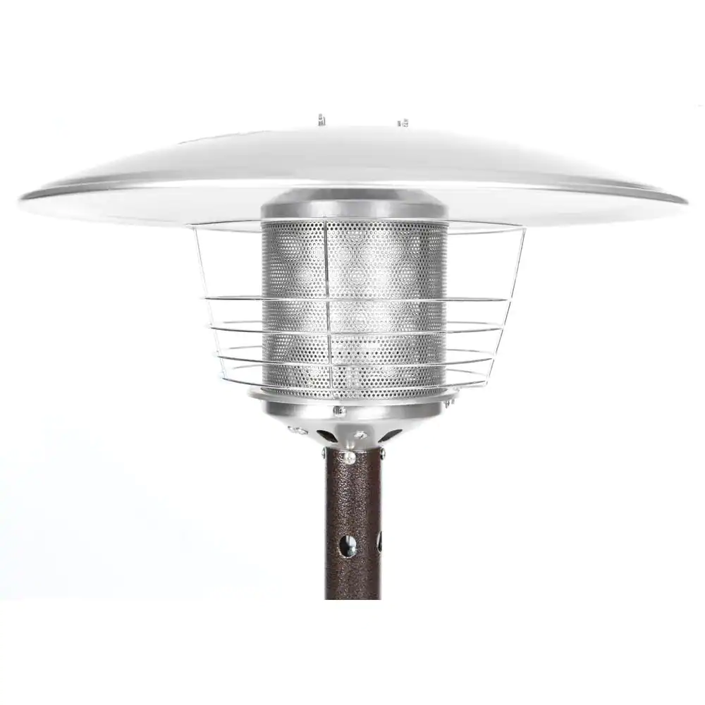 Fire Sense 10.000 BTU Hammered Bronze Tabletop Propane Gas Patio Heater