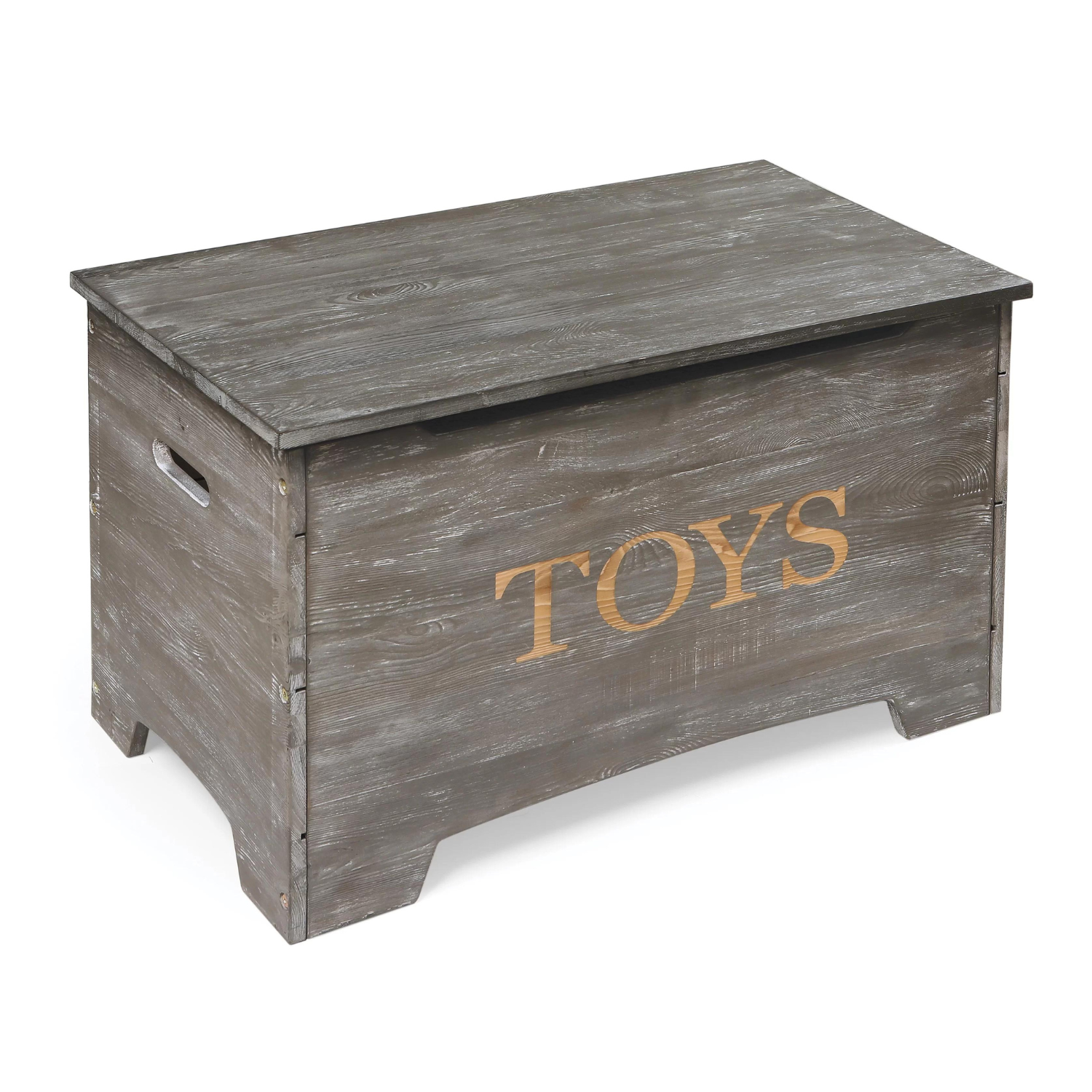 Redwood Rover Vintage Gray Cason Manufactured + Solid Wood Toy Box