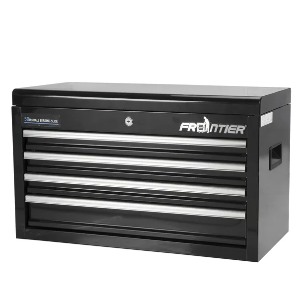 Frontier 26-inch 4-Drawer Tool Chest Organizer. Black. Steel. 41111