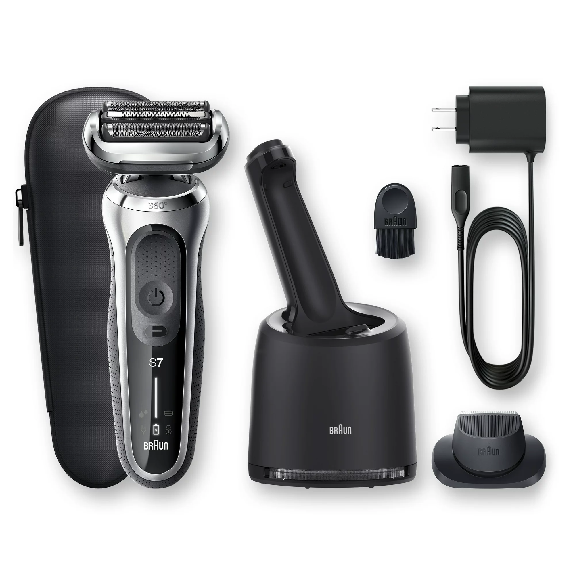 Braun Series 7 7071CC Flex Wet Dry Electric Razor For Men. Smart Care Center