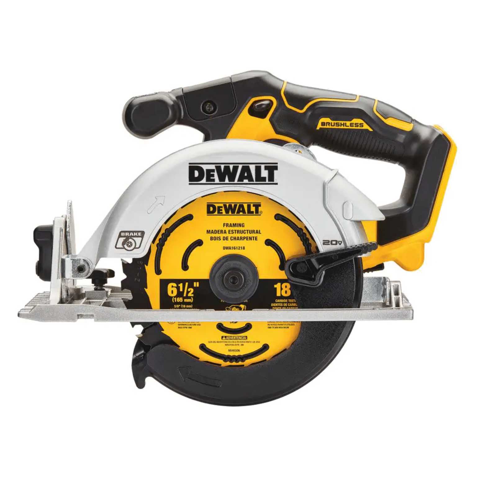 Dewalt 20-Volt Max Cordless Brushless 6-1/2 in. Circular Saw. Tool-Only (DCS565B)