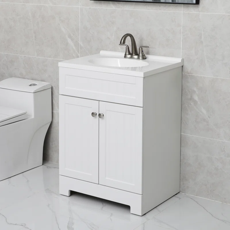 Winston Porter Eulina 24” Free-standing Single Bathroom Vanity
