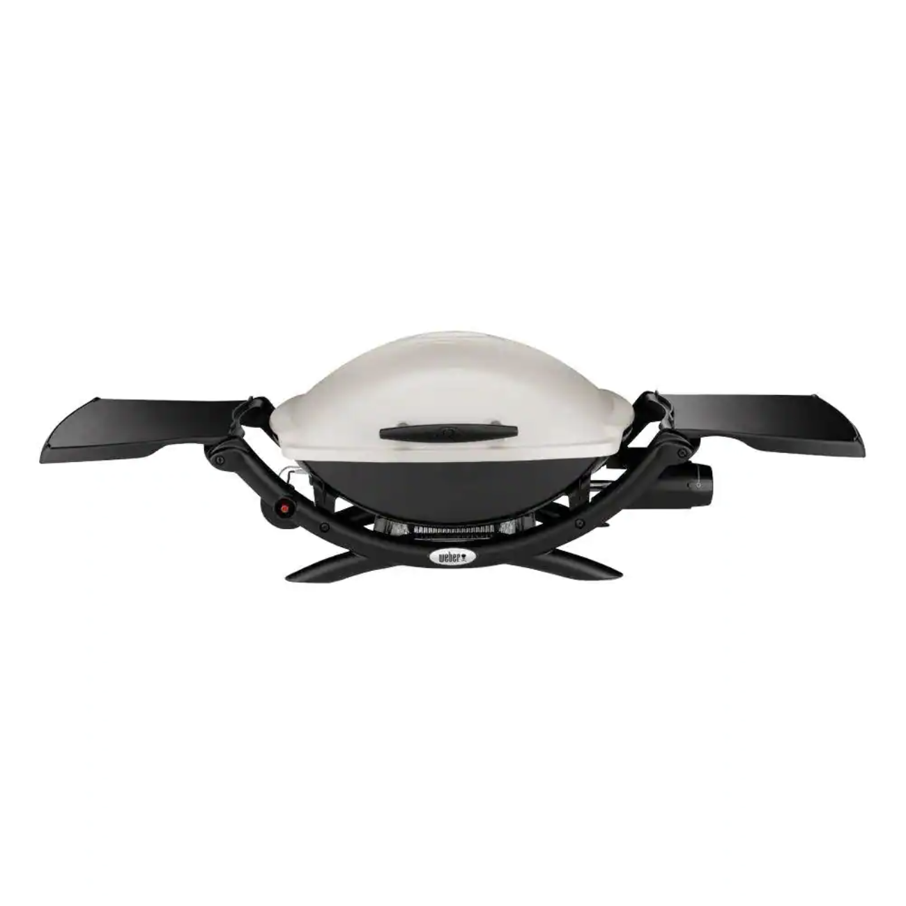 Weber Q 2000 1-Burner Portable Propane Gas Grill in Titanium