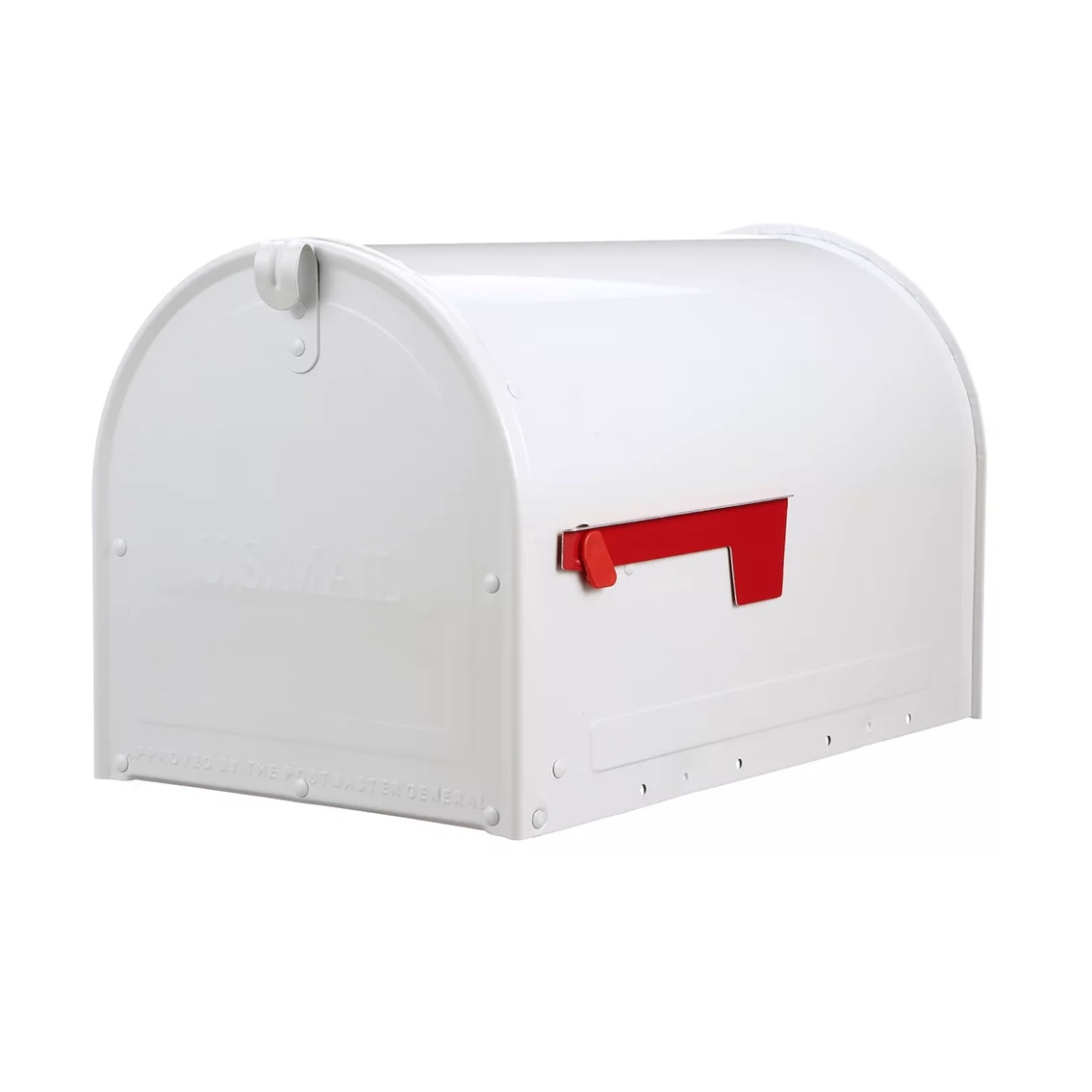 Gibraltar Mailboxes Marshall Large. Locking. Steel. Post-Mount Mailbox. White