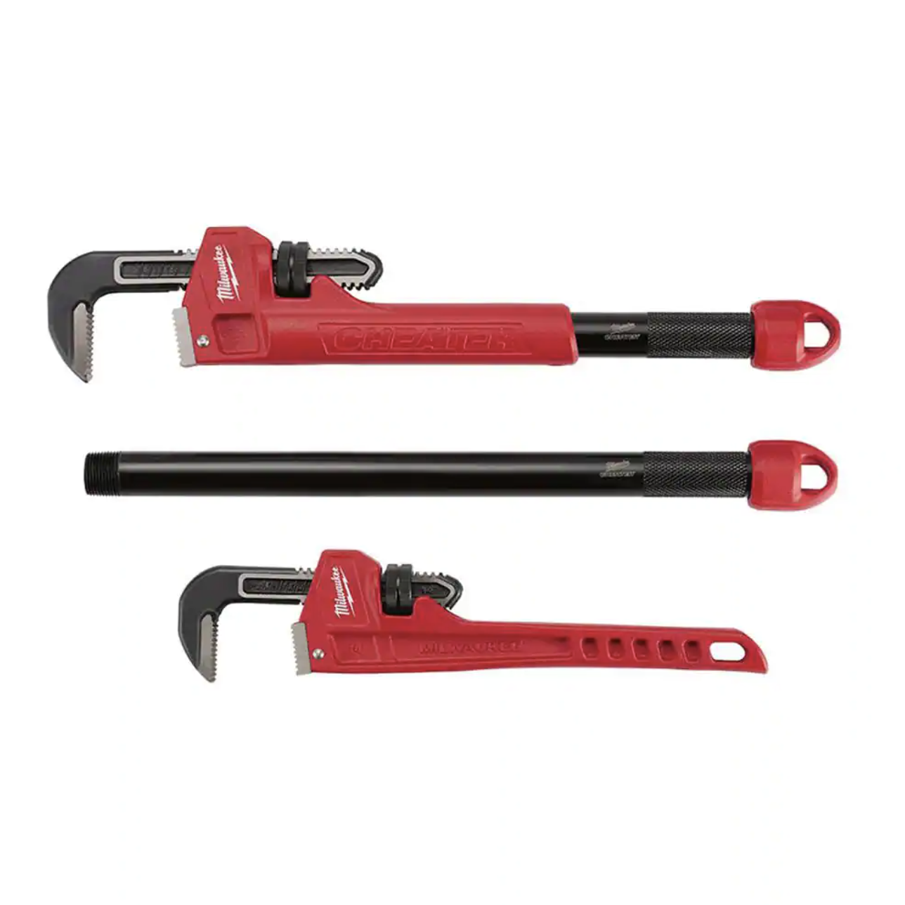 Milwaukee Cheater Pipe Wrench with 14 in. Steel Pipe Wrench
