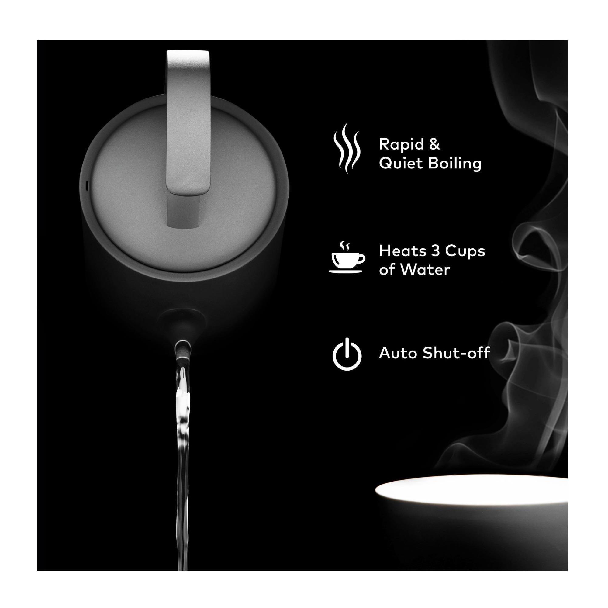 ChefWave Electric Lightweight Pour-over Kettle for Coffee And Tea. Matte Black