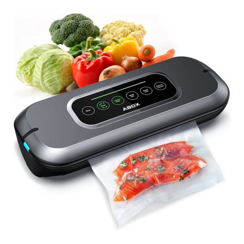 Abox Vacuum Sealer. Automatic Food Vacuum Sealer Machine 5-In-1 Bag Sealer With Led Progress Bar