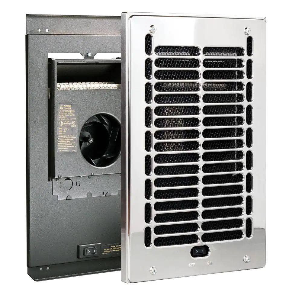 Cadet 120-volt 1.000-watt RBF Series In-wall Fan-forced Electric Bathroom Heater In Chrome
